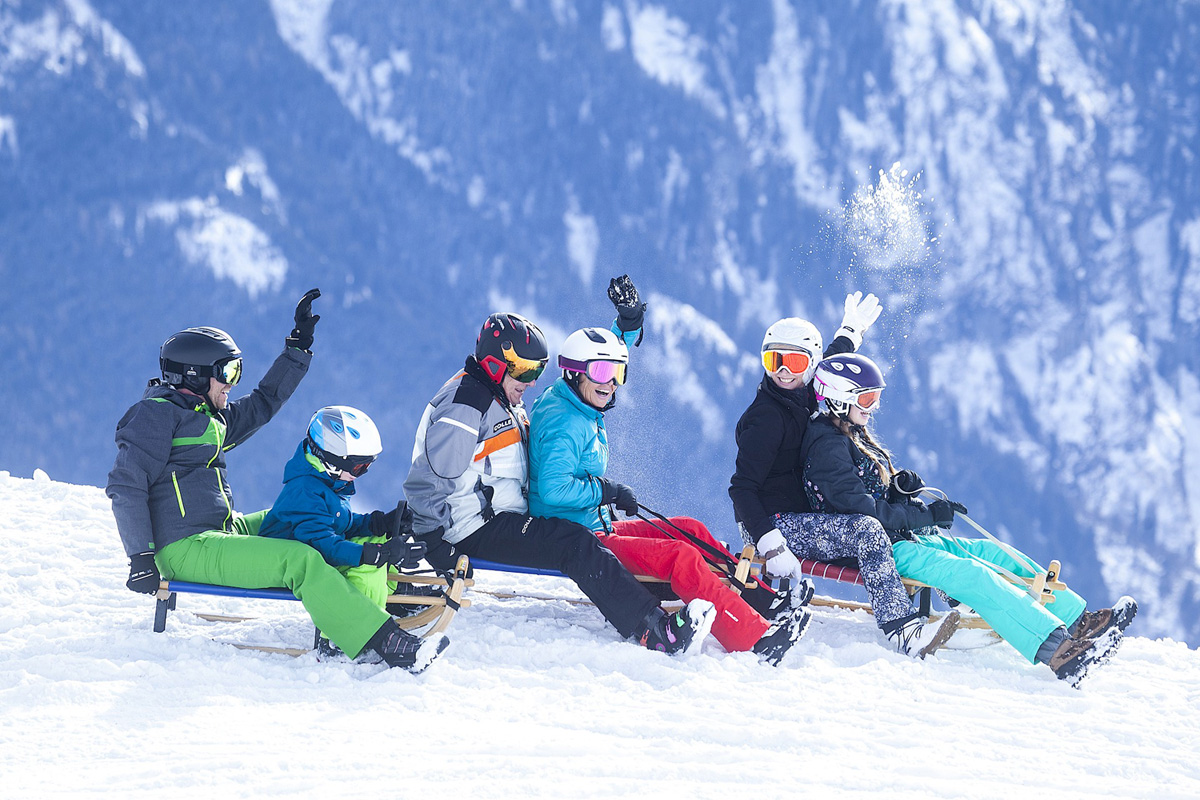 Rodelen in Wildkogel met de familie